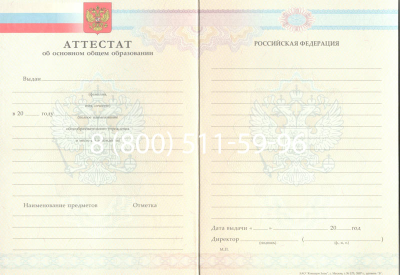 Купить Аттестат за 9 класс 2007-2010 годов в Владивостоке Купить Аттестат за 9 класс 2007-2010 годов в Владивостоке
